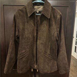 Leather Limited Brown Suede Women's Jacket